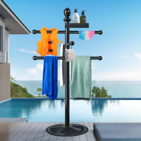 Pool Towel Rack